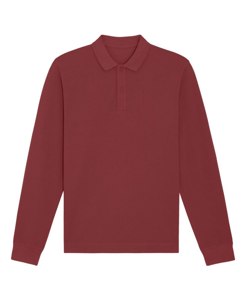 Polo Prepster Long Sleeve Stanley Stella - Red Earth