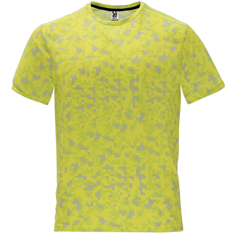 Camiseta Assen Roly - Pixel Amarillo Fluor