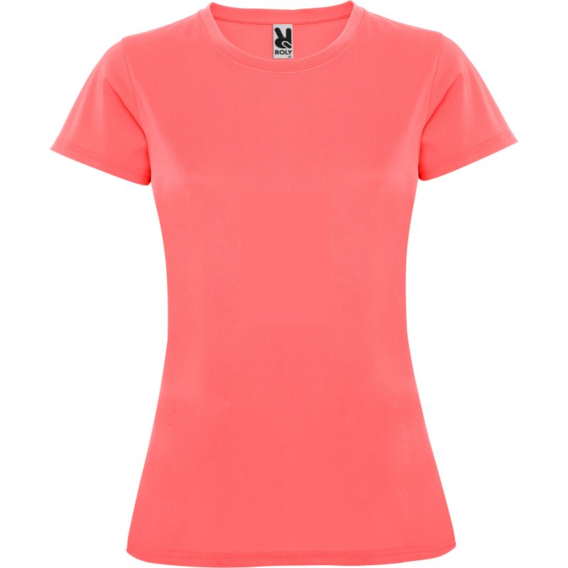 Camiseta Montecarlo Woman Roly - Coral Fluor