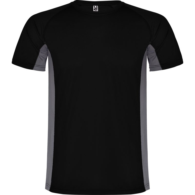 Camiseta Shanghai Roly - Negro/Plomo Oscuro