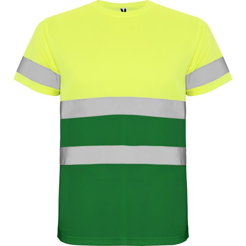 Camiseta Delta Roly - Verde Jardín/Amarillo Flúor