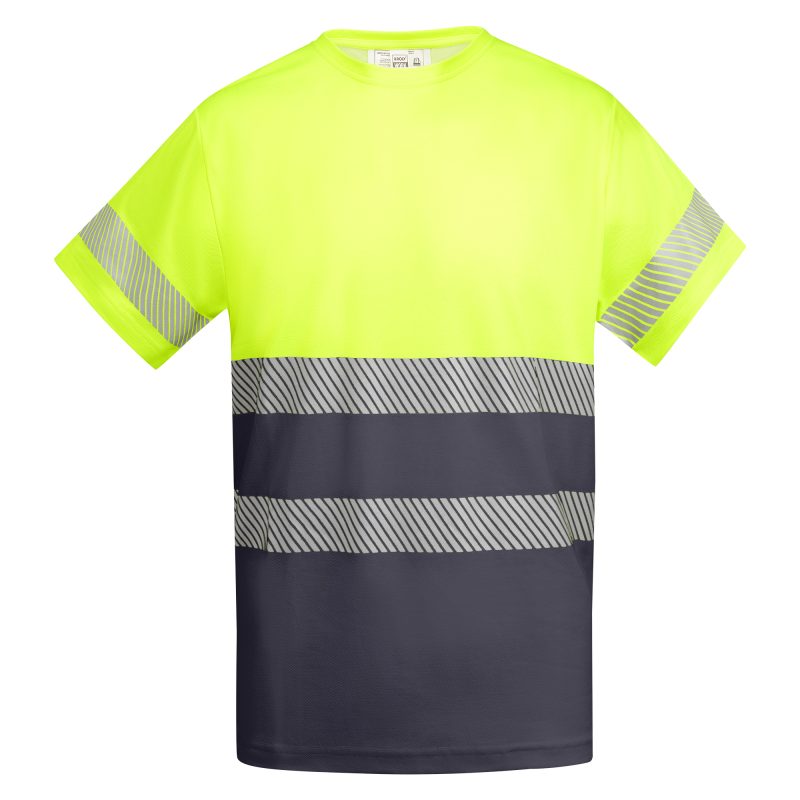 Camiseta Tauri Roly - Plomo/Amarillo Fluor