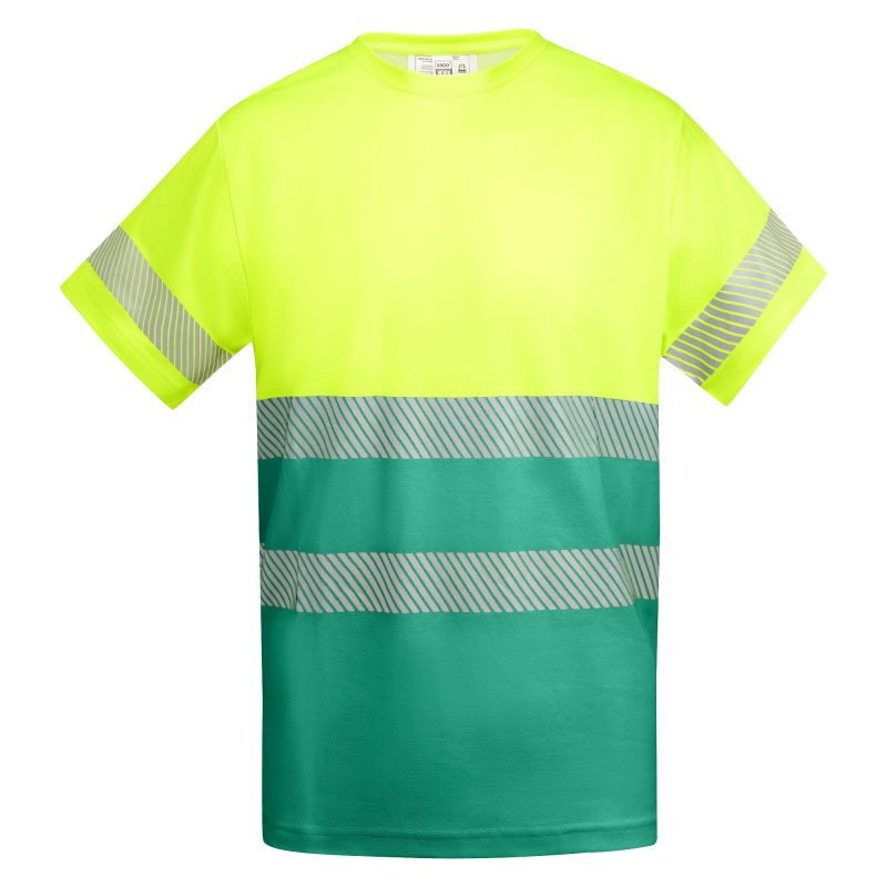 Camiseta Tauri Roly - Verde Jardín/Amarillo Flúor