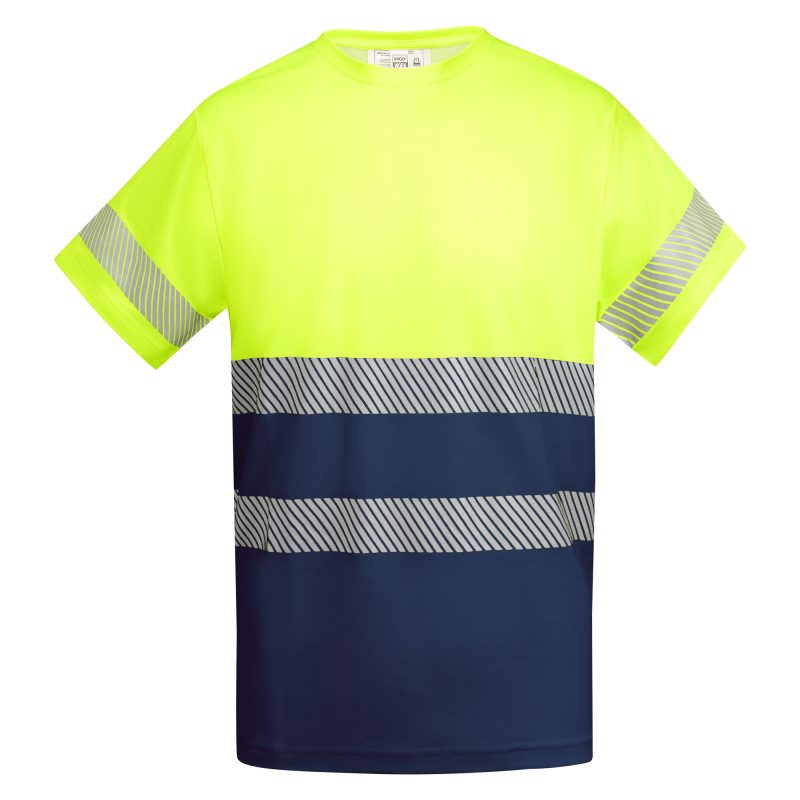 Camiseta Tauri Roly - Marino/Amarillo Fluor
