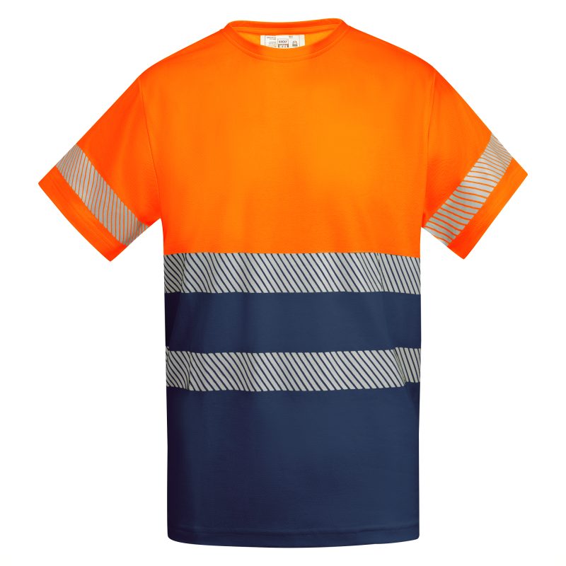 Camiseta Tauri Roly - Marino/Naranja Fluor