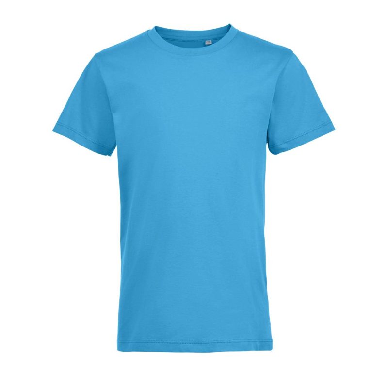 Camiseta Niños Cuello Redondo Regent Fit Kids Sols - Aqua - Sols