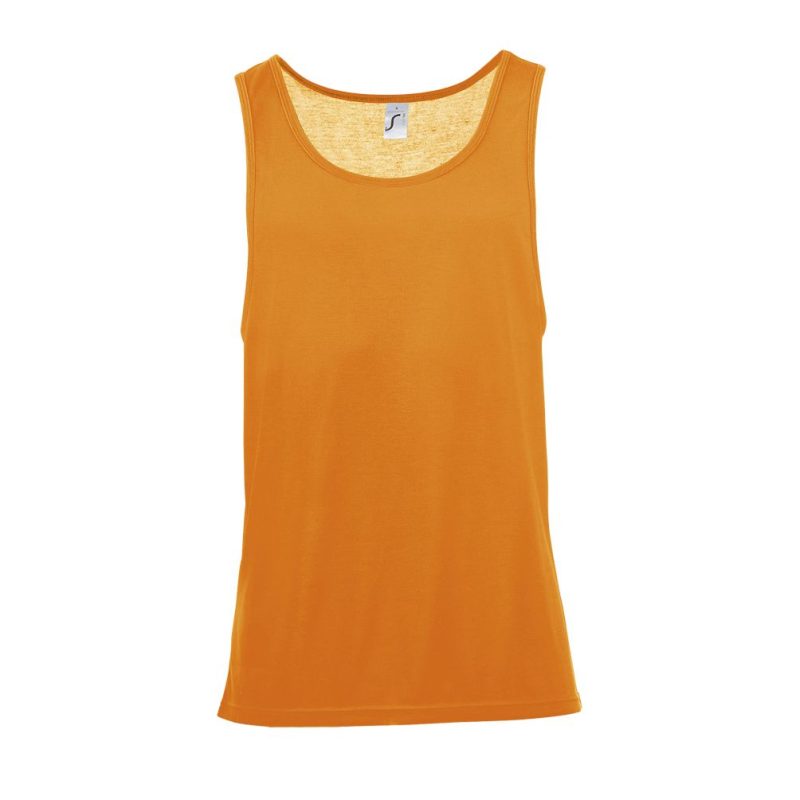 Camiseta Unisex Sin Mangas Jamaica Sols - Naranja Fluor - Sols
