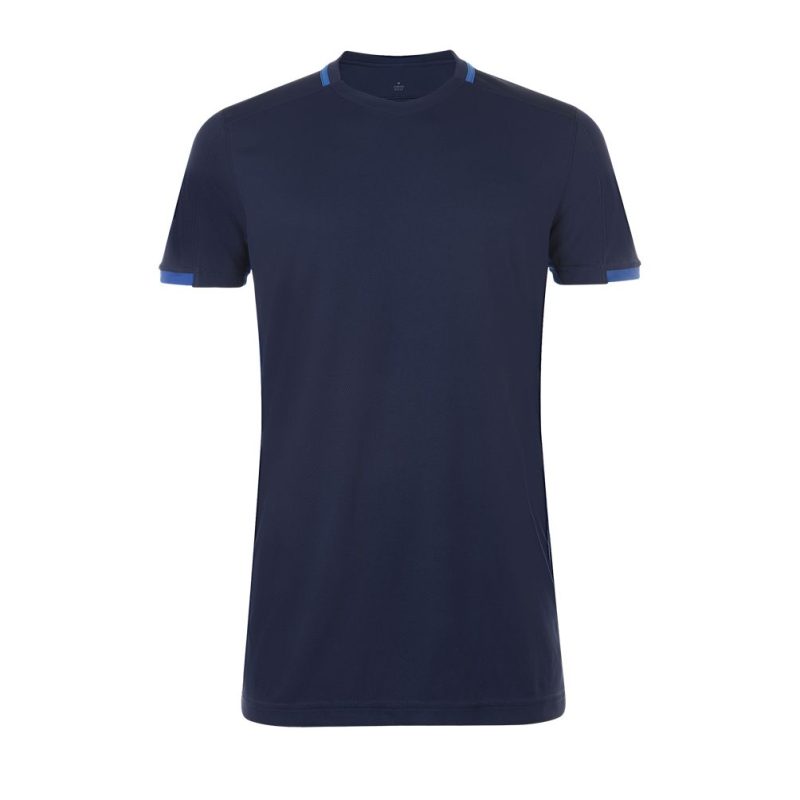Camiseta Adulto Contrastada Classico Sols - French Marino Azul Royal - Sols