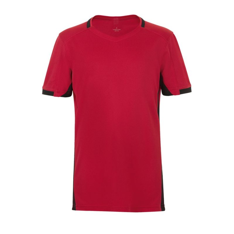 Camiseta Niño Contrastada Classico Kids Sols - Rojo Negro - Sols