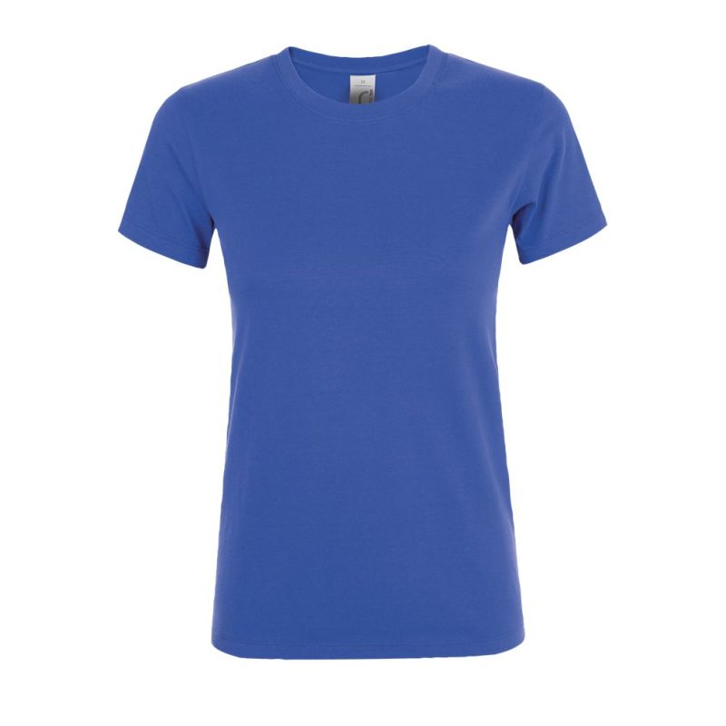 Camiseta De Mujer Cuello Redondo Regent Women Sols - Azul Royal - Sols