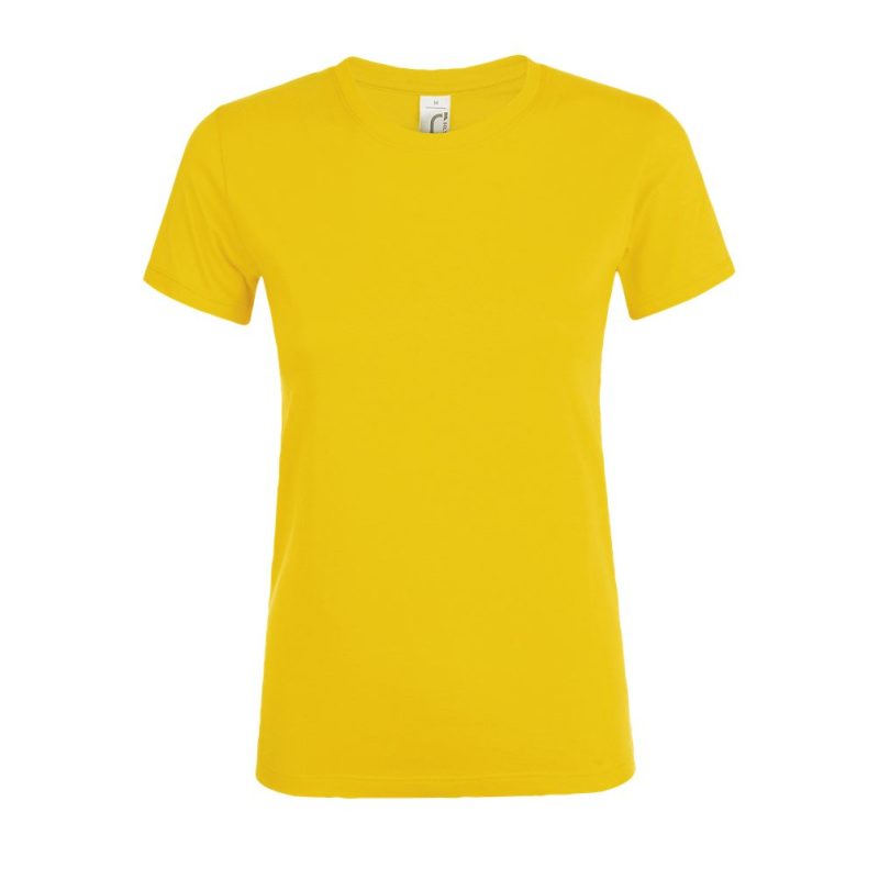 Camiseta De Mujer Cuello Redondo Regent Women Sols - Amarillo - Sols