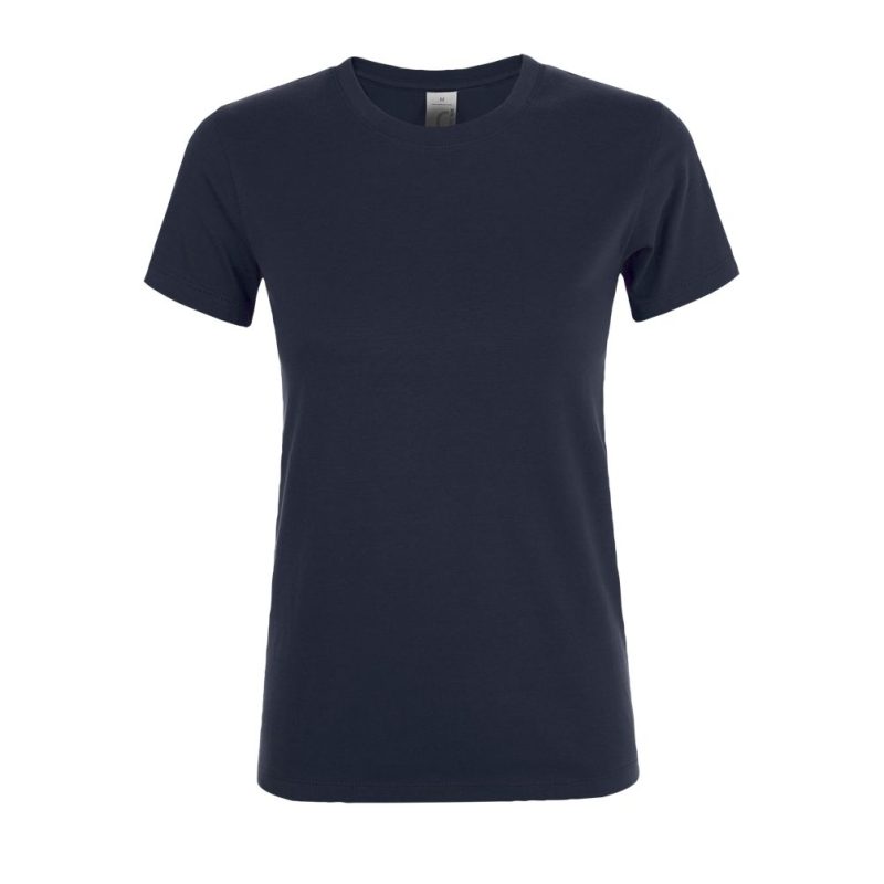 Camiseta De Mujer Cuello Redondo Regent Women Sols - Azul Marino - Sols