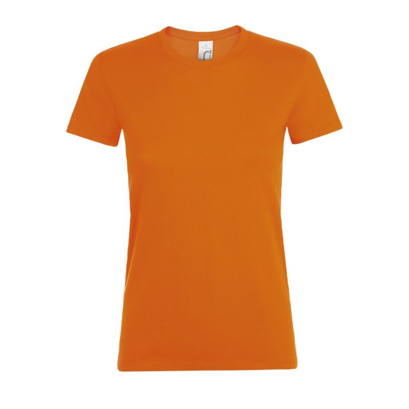 Camiseta De Mujer Cuello Redondo Regent Women Sols - Naranja - Sols
