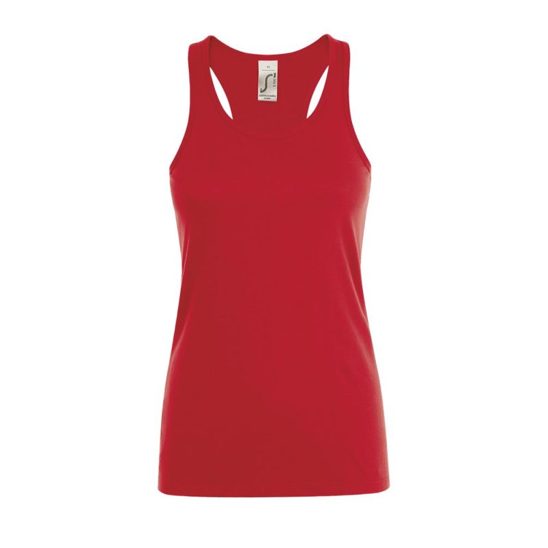 Camiseta Espalda Nadador Justin Women Sols - Rojo - Sols