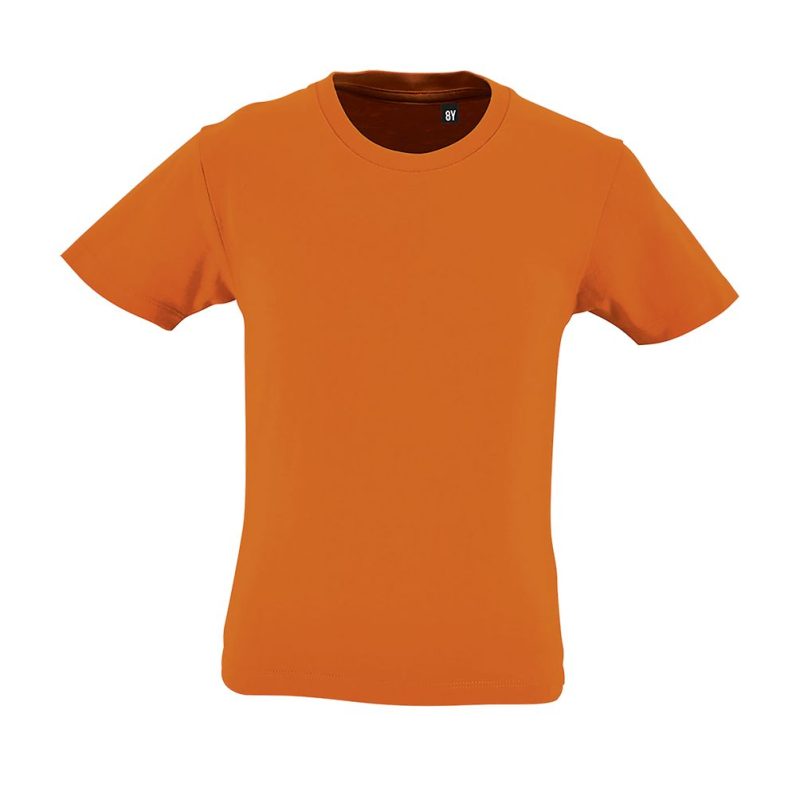 Camiseta De Manga Corta De Niño Con Cuello Redondo Milo Kids Sols - Naranja - Sols