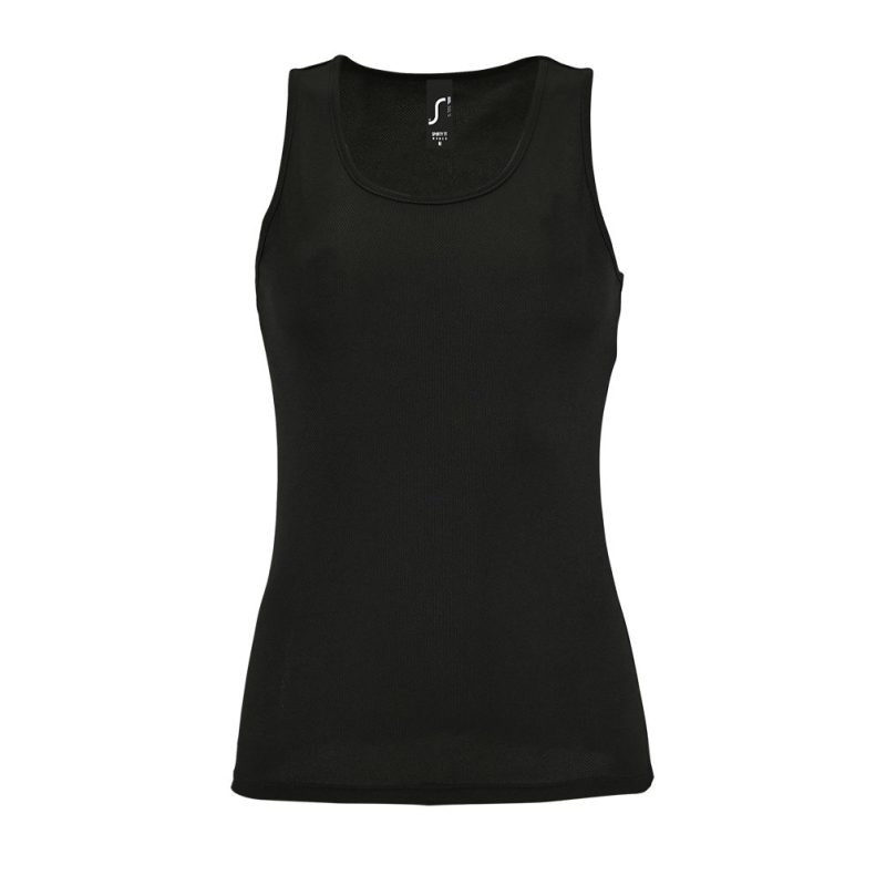 Camiseta De Tirantes De Deporte De Mujer Sporty Tt Women Sols - Negro - Sols