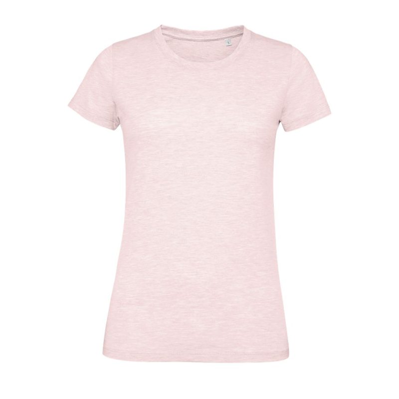Camiseta Ajustada De Mujer Con Cuello Redondo Regent Fit Women Sols - Rosa Jaspeado - Sols