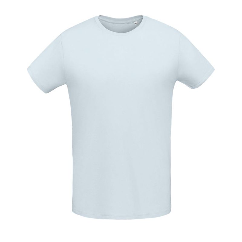 Camiseta Hombre Manga Corta Cuello Redondo Martin Men Sols - Azul Crema - Sols