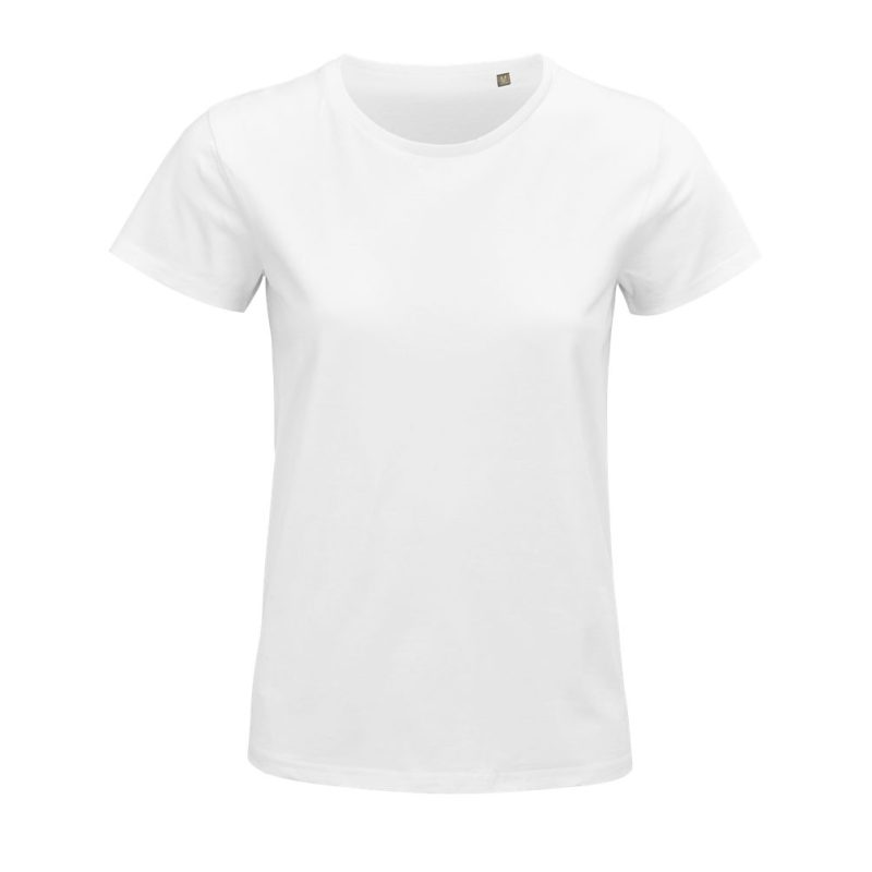 Camiseta Mujer De Punto Liso Y Cuello Redondo Pioneer Women Sols - Blanco - Sols