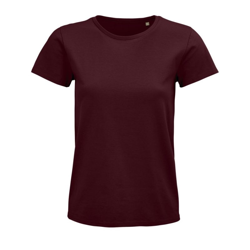 Camiseta Mujer De Punto Liso Y Cuello Redondo Pioneer Women Sols - Burdeos - Sols