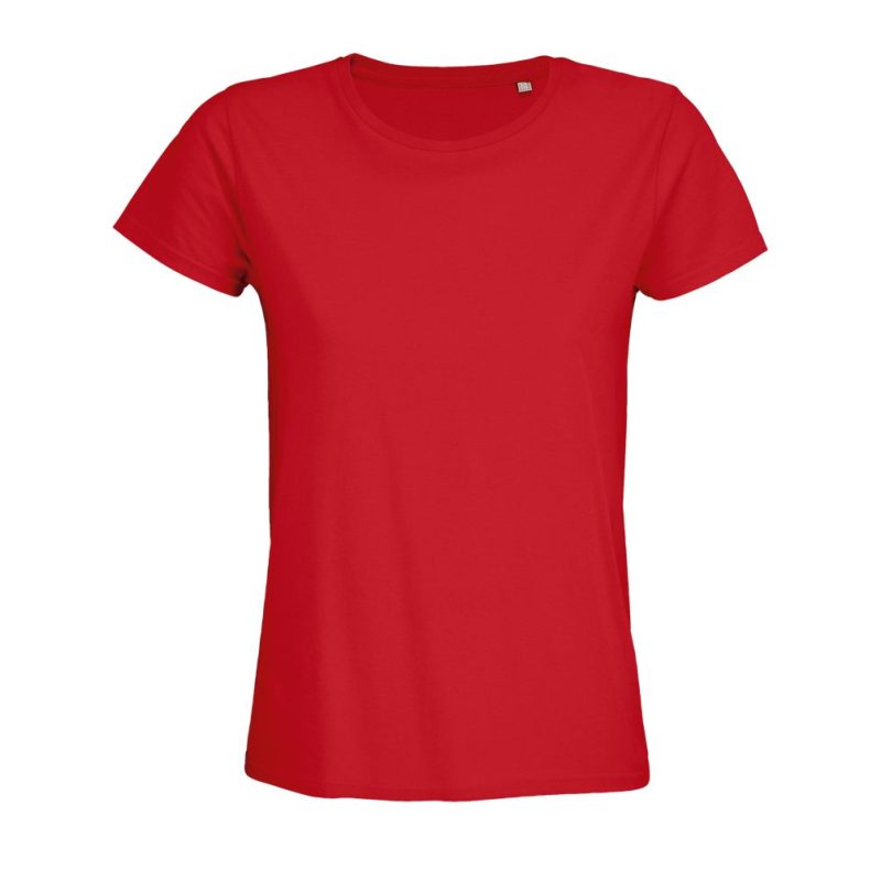 Camiseta Mujer De Punto Liso Y Cuello Redondo Pioneer Women Sols - Rojo Vivo - Sols