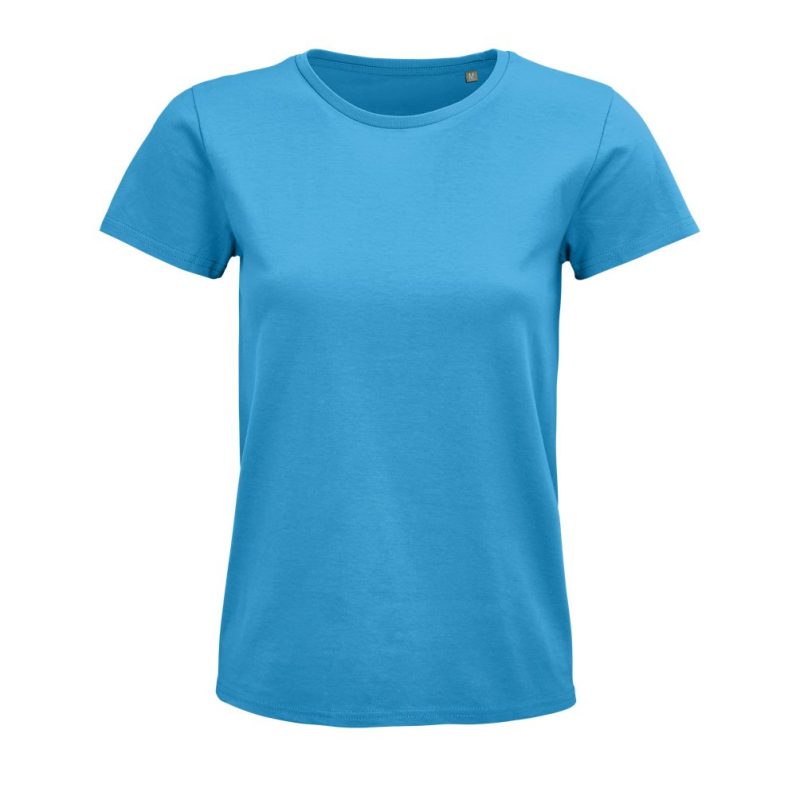 Camiseta Mujer De Punto Liso Y Cuello Redondo Pioneer Women Sols - Aqua - Sols