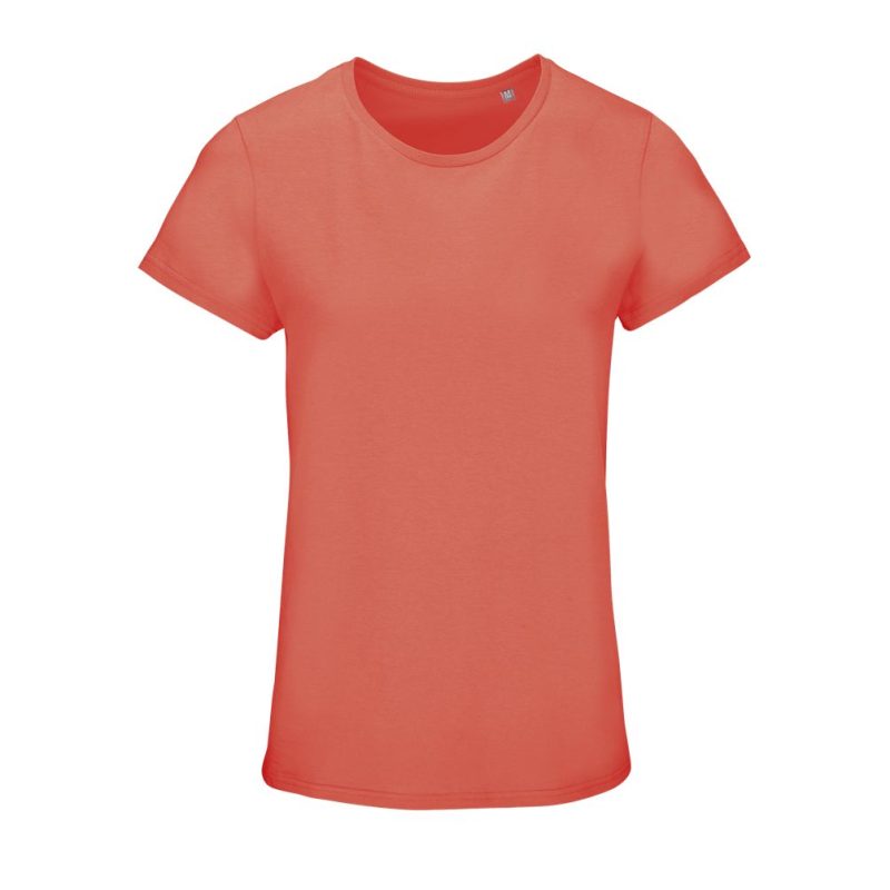 Camiseta Mujer De Cuello Redondo Crusader Women Sols - Naranja Pop - Sols