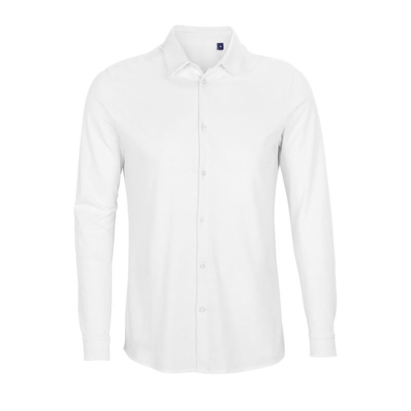 Camisa De Algodon Hombre Neoblu Basile Men Sols - Blanco Óptimo - Sols