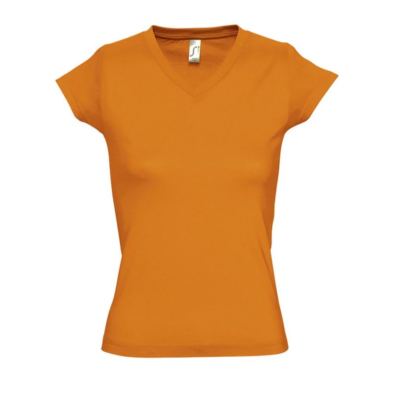 Camiseta Mujer Cuello Pico Moon Sols - Naranja - Sols