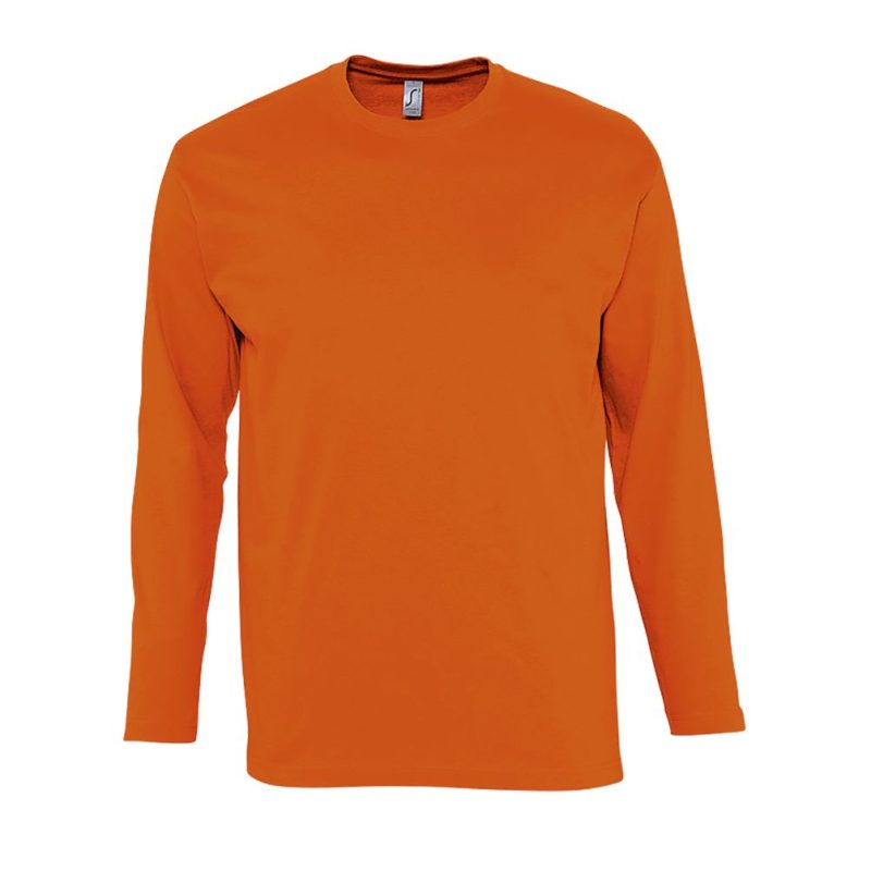 Camiseta Hombre Cuello Redondo Manga Larga Monarch Sols - Naranja - Sols