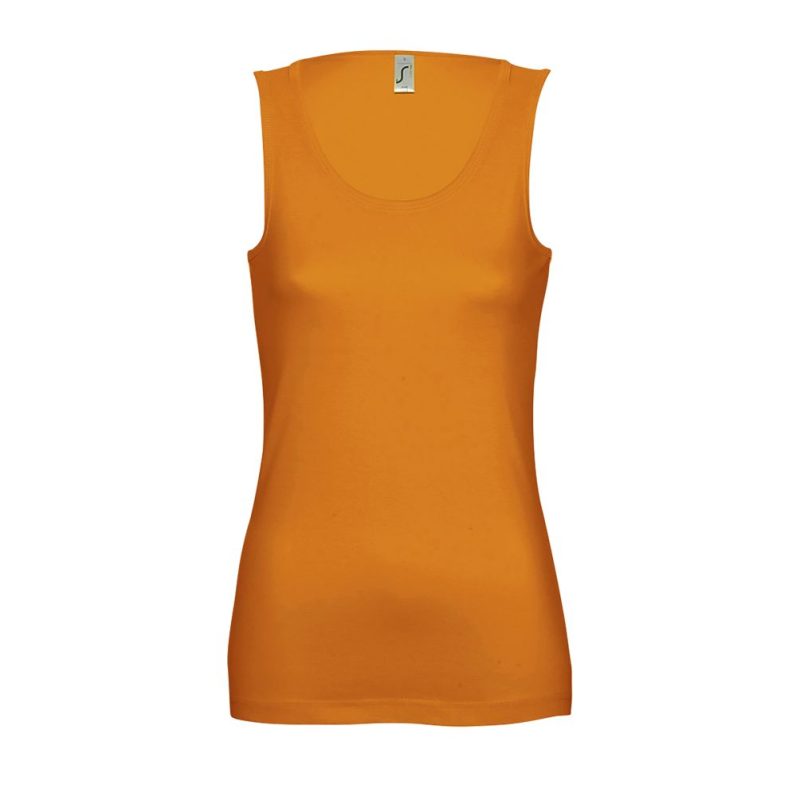 Camiseta Mujer Sin Mangas Jane Sols - Naranja - Sols