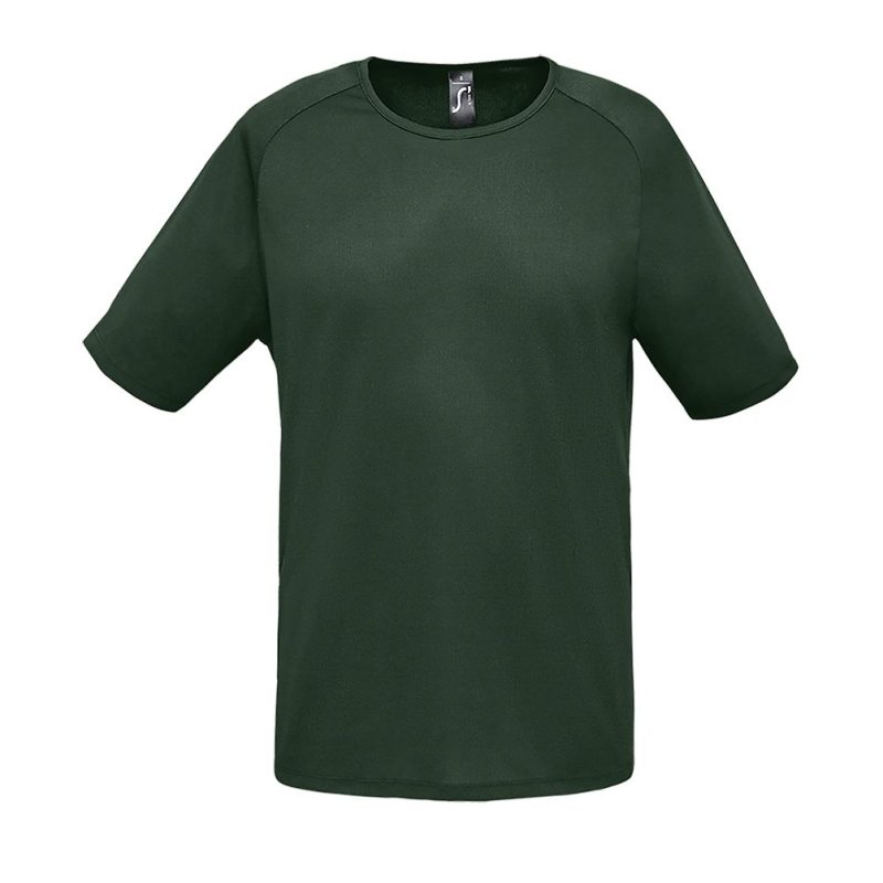 Camiseta Hombre Manga Raglán Sporty Sols - Verde Bosque - Sols