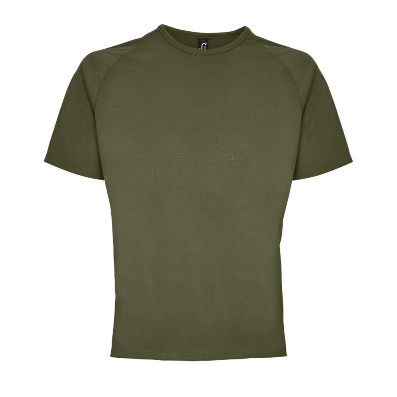 Camiseta Hombre Manga Raglán Sporty Sols - Army - Sols