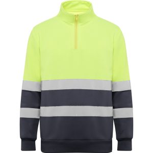 Sudadera Spica Roly - Plomo/amarillo fluor