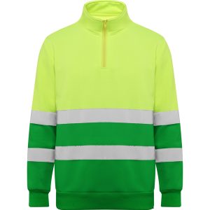 Sudadera Spica Roly - Verde jardín/amarillo flúor