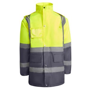 Parka Merak Roly - Plomo/amarillo fluor
