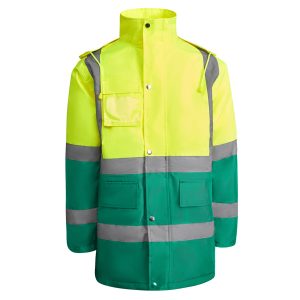 Parka Merak Roly - Verde jardín/amarillo flúor