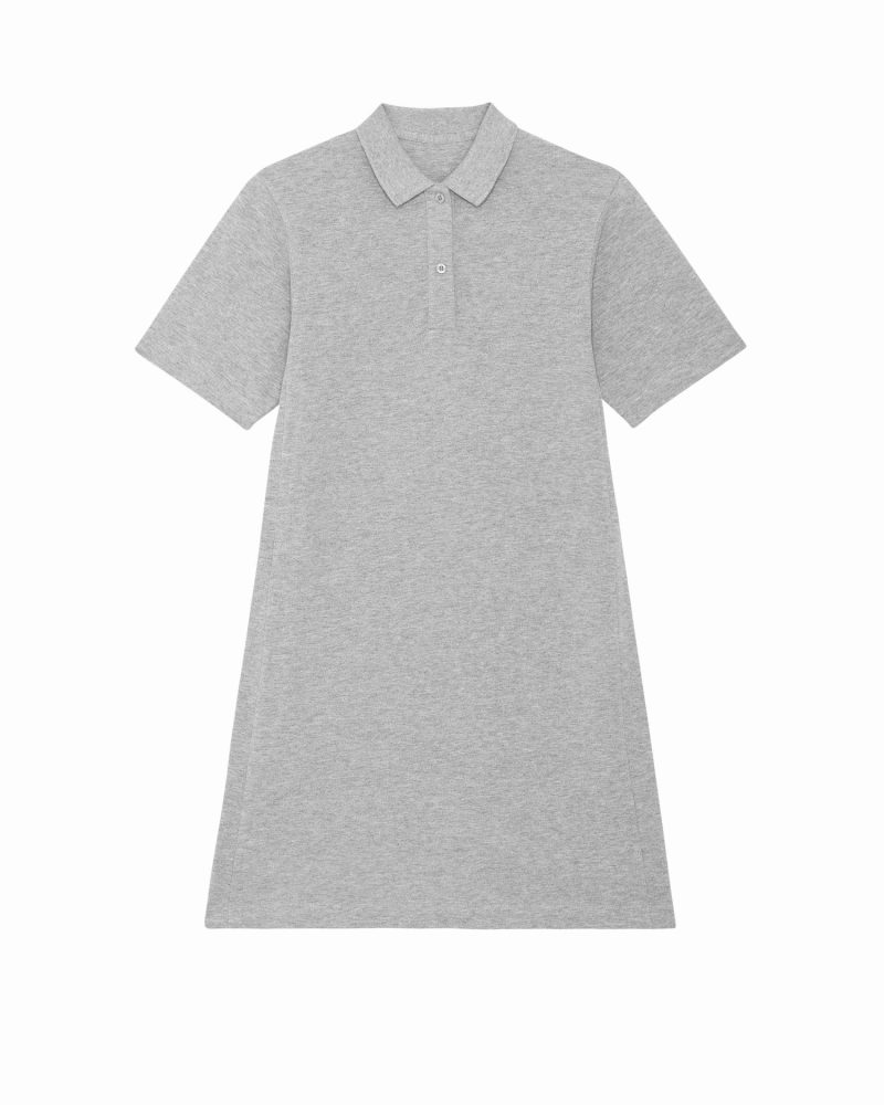 Vestido polo Paiger Stanley Stella - Heather Grey