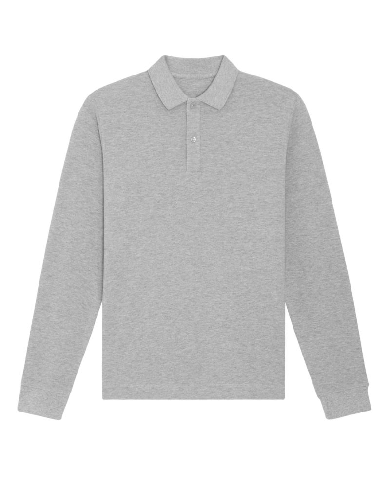 Polo Prepster Long Sleeve Stanley Stella - Heather Grey