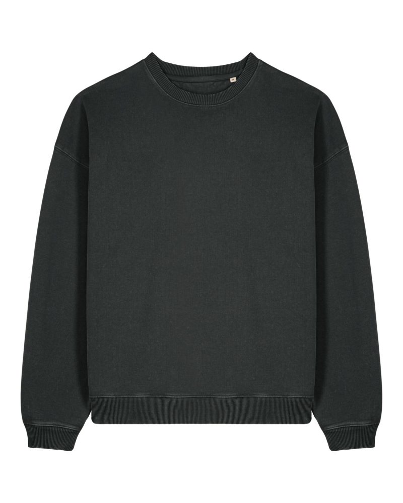 Sudadera de cuello redondo Radder 2.0 Vintage Stanley Stella - G. Dyed Black Rock