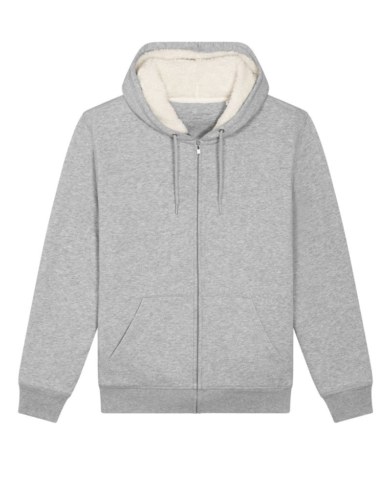 Sudadera con cremallera Hygger Sherpa Stanley Stella - Heather Grey