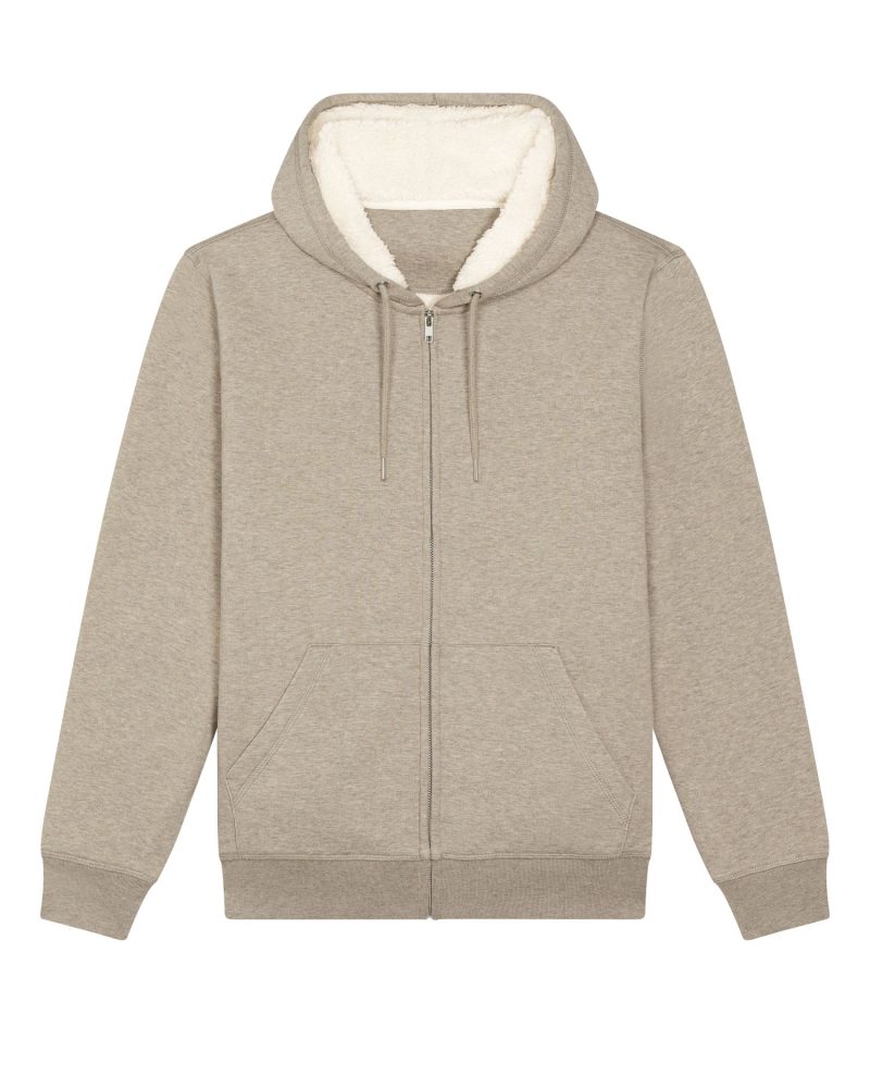 Sudadera con cremallera Hygger Sherpa Stanley Stella - Heather Sand