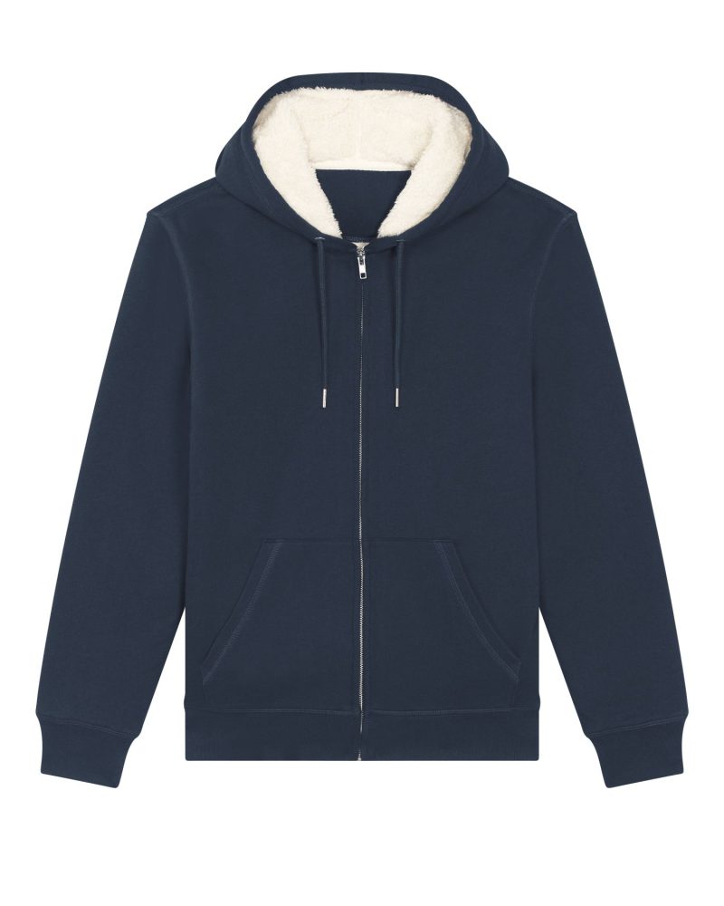 Sudadera con cremallera Hygger Sherpa Stanley Stella - French Navy