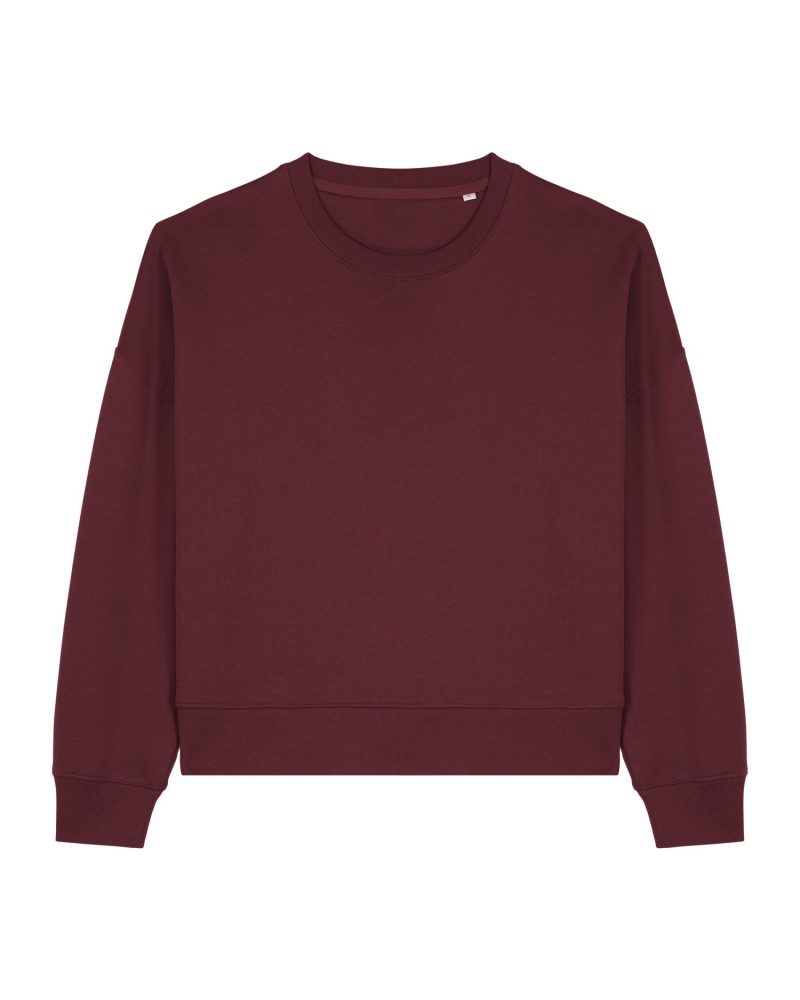 Sudadera de cuello redondo Alma Stanley Stella - Burgundy