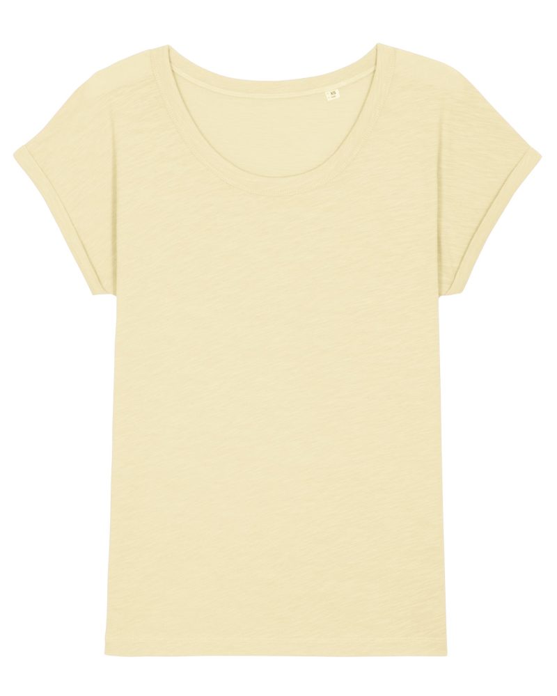 Camiseta Rounder Slub Stanley Stella - Butter