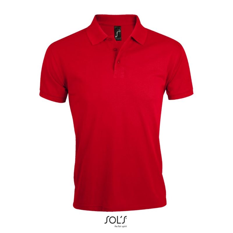 Polo De Polialgodón Para Hombre Prime Men Sols - Rojo - Sols