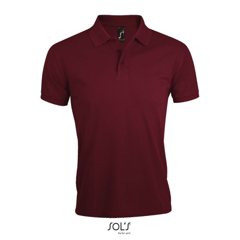 Polo De Polialgodón Para Hombre Prime Men Sols - Burdeos - Sols