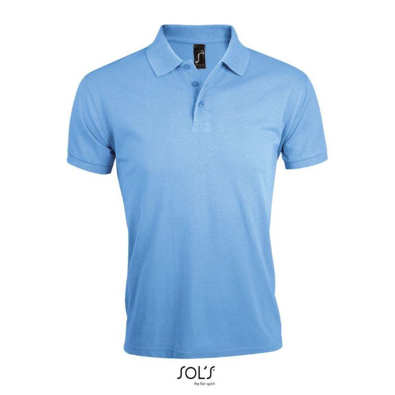Polo De Polialgodón Para Hombre Prime Men Sols - Azul Cielo - Sols