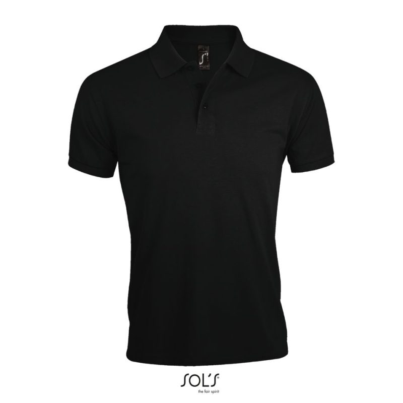 Polo De Polialgodón Para Hombre Prime Men Sols - Negro - Sols