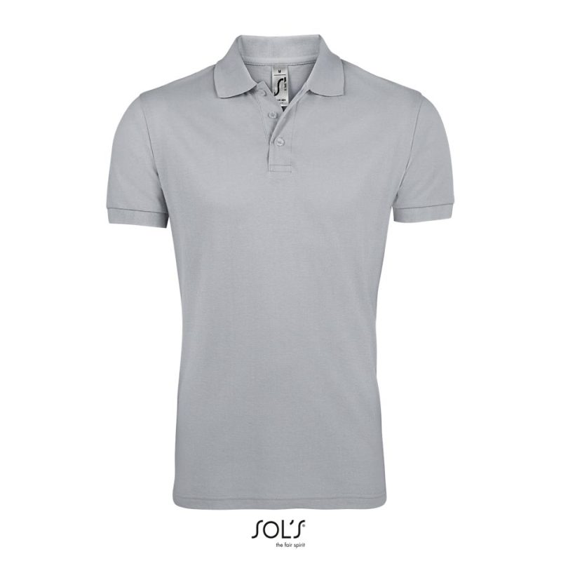 Polo De Polialgodón Para Hombre Prime Men Sols - Gris Puro - Sols